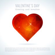 Vector triangle valentine love heart N8