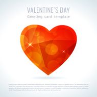 Vector triangle valentine love heart N9