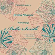 Wedding or invitation card abstract vector flower pattern background N41