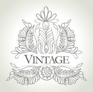vector vintage frame N13