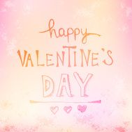 Watercolor Valentine's day greeting card