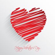 Scribble Heart Background