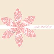 Floral greeting card with place for your text N22