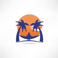 man among the palms icon
