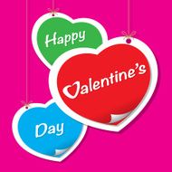 Happy Valentine&#039;s Day lettering Greeting Card N8