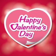 Happy Valentine&#039;s Day lettering Greeting Card N11