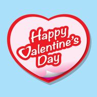 Happy Valentine&#039;s Day lettering Greeting Card N12