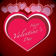 Happy Valentine&#039;s Day lettering Greeting Card N14