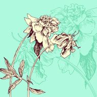 Vintage floral composition N3