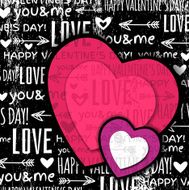 black background with red valentine heart and wishes text N3