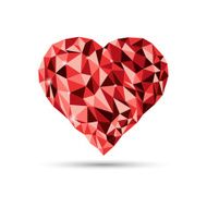 abstract heart shape background