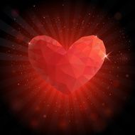 background with red heart N2
