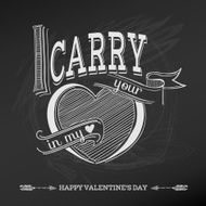 Vintage Valentine&#039;s Day Card Design N2