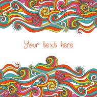 Abstract invitation card Template frame design N3