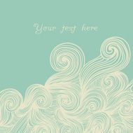 Abstract invitation card Template frame design N4