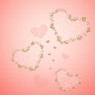 Valentines day card Frame heart N3