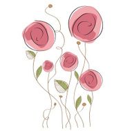 delicate floral background N3