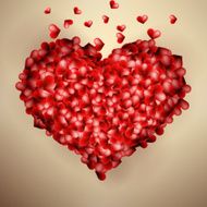 Valentines heart template card EPS10