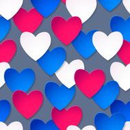 Happy Valentine Day! Greeting seamless pattern hearts in love N2
