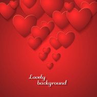 Red Heart Paper Stickers Valentine's day N2