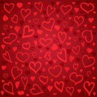 Vector Pattern of Hearts