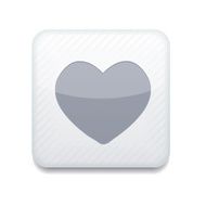 Vector white heart icon Eps10 Easy to edit