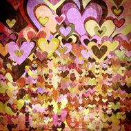 grunge love pattern background N21