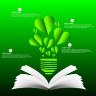 Light bulb in Green heart