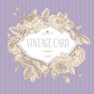 Vector vintage postcard N5