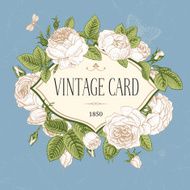 Vector vintage postcard N6