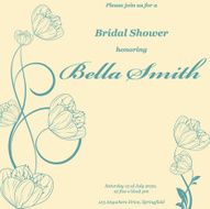 Wedding or invitation card abstract vector flower pattern background N42