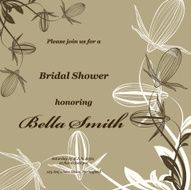 Wedding or invitation card abstract vector flower pattern background N46