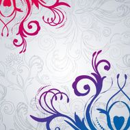 Abstract vector floral background with east flowers N5