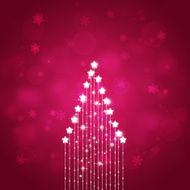 Red Xmas Star Tree