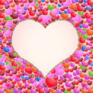 Valentines Day beautiful background with ornaments and heart N2