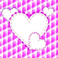 Valentines Day beautiful background with ornaments and heart N5