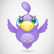 Cute bird character