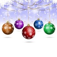 White Xmas Holiday Balls