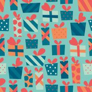 seamless pattern with gifts N3