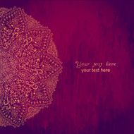 Vintage invitation card with lace ornament N45