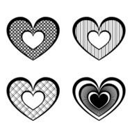 Vector Deco Abstract Heart N6