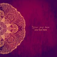 Vintage invitation card with lace ornament N48