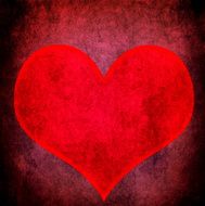 Grunge red heart