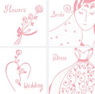 Wedding invitation design elements