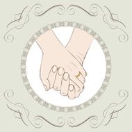 wedding invitation card couple