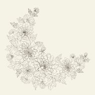 Flower wreath of chrysanthemum