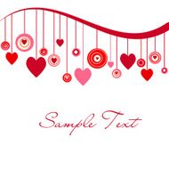 Cute background with hearts N3