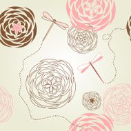 Dragonflies and flowers N4