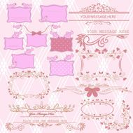 Set of vintage banners N4