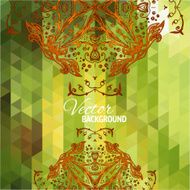Green triangular background N2